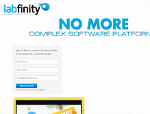 Tablet Screenshot of labfinity.com